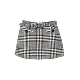 Skort in pied-de-poule<BR/> PF25111SK BW SELF-PORTRAIT 