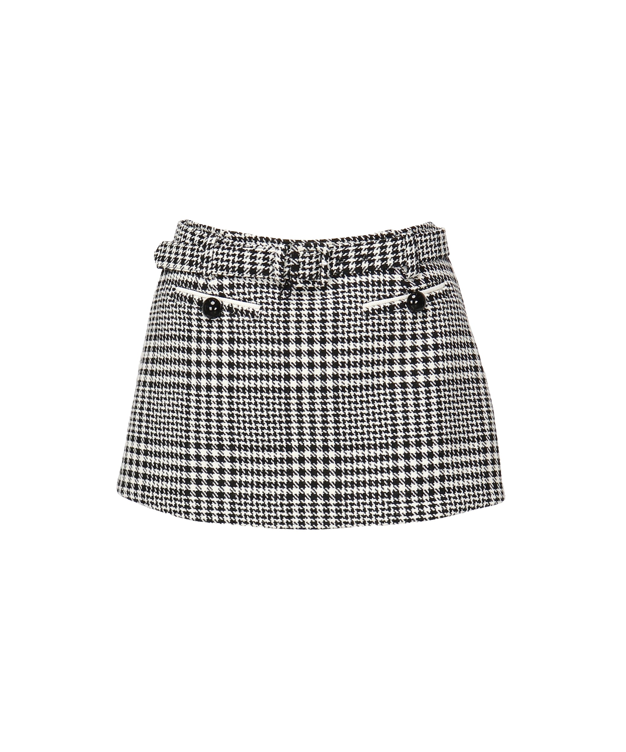 Skort in pied-de-poule<BR/> PF25111SK BW SELF-PORTRAIT 