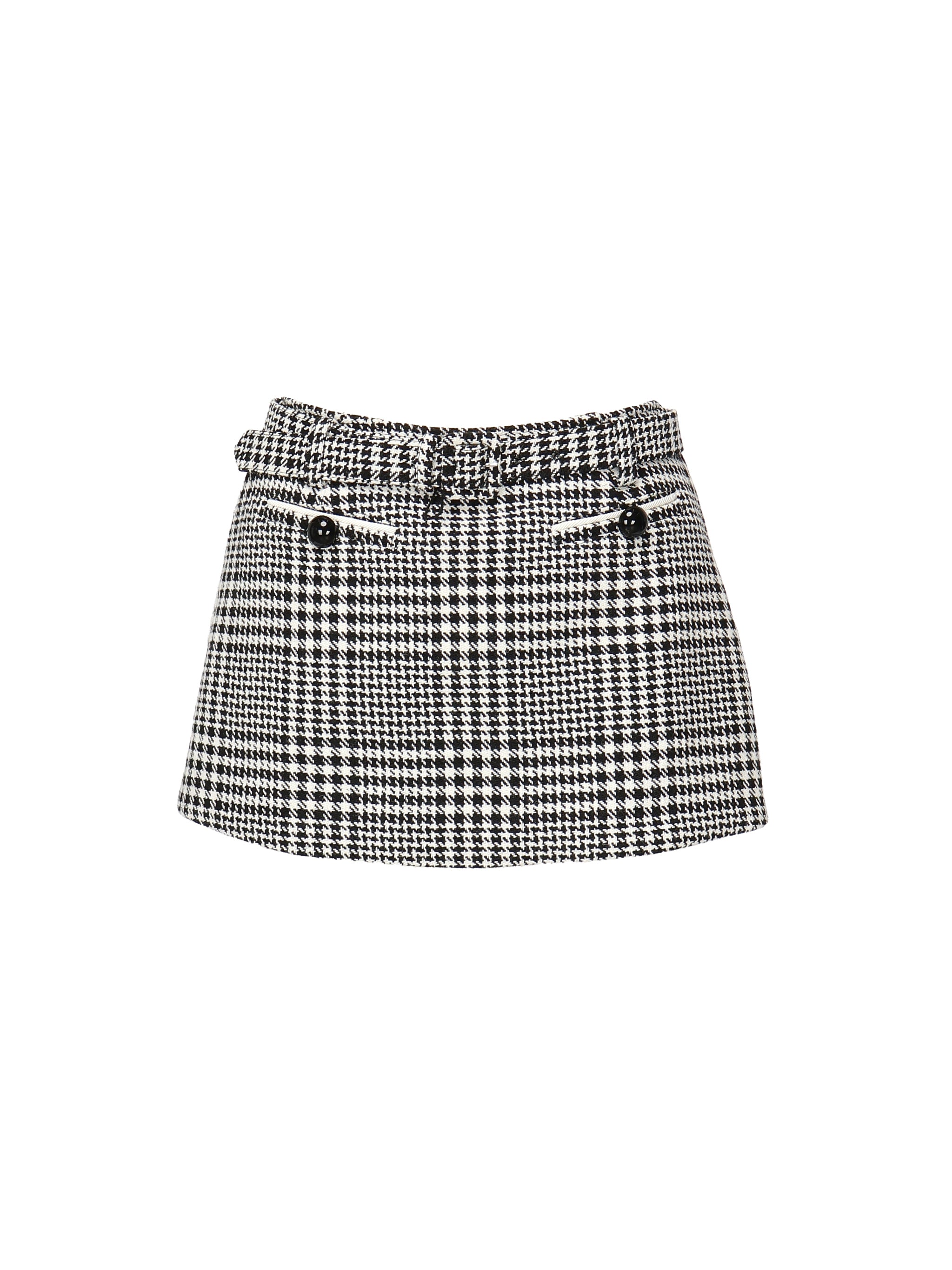 Skort in pied-de-poule<BR/> PF25111SK BW SELF-PORTRAIT 