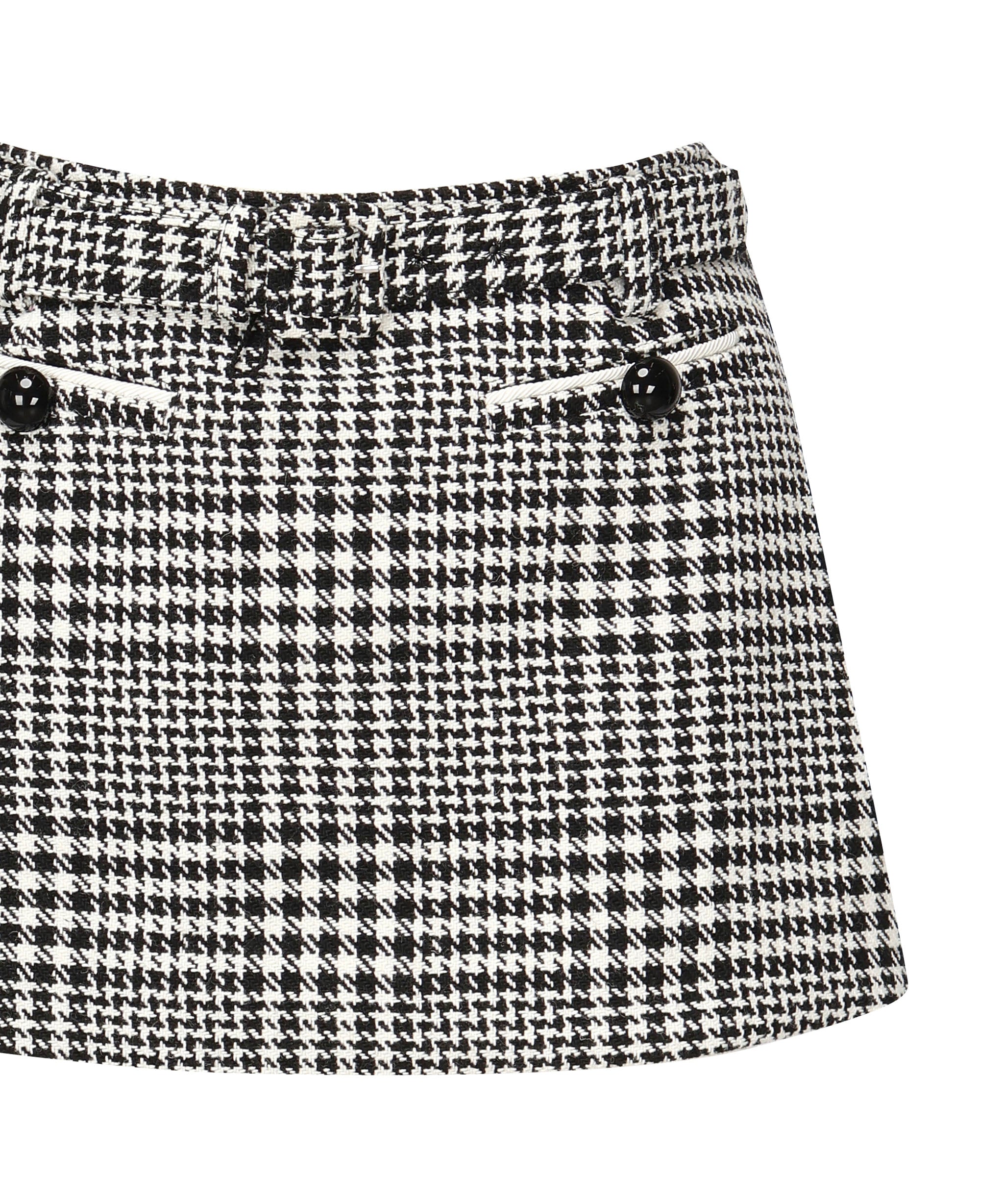 Skort in pied-de-poule<BR/> PF25111SK BW SELF-PORTRAIT 