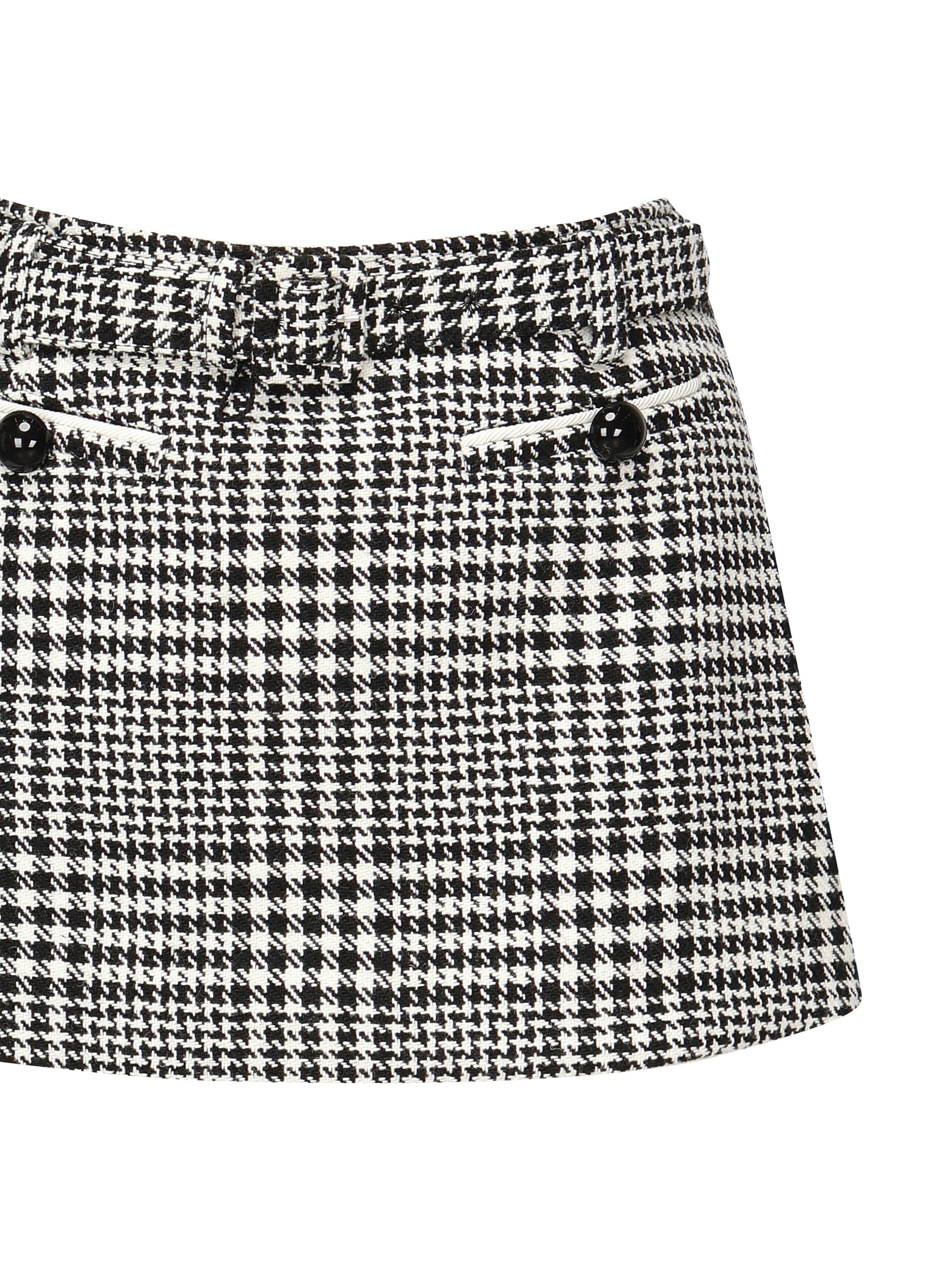 Skort in pied-de-poule<BR/> PF25111SK BW SELF-PORTRAIT 