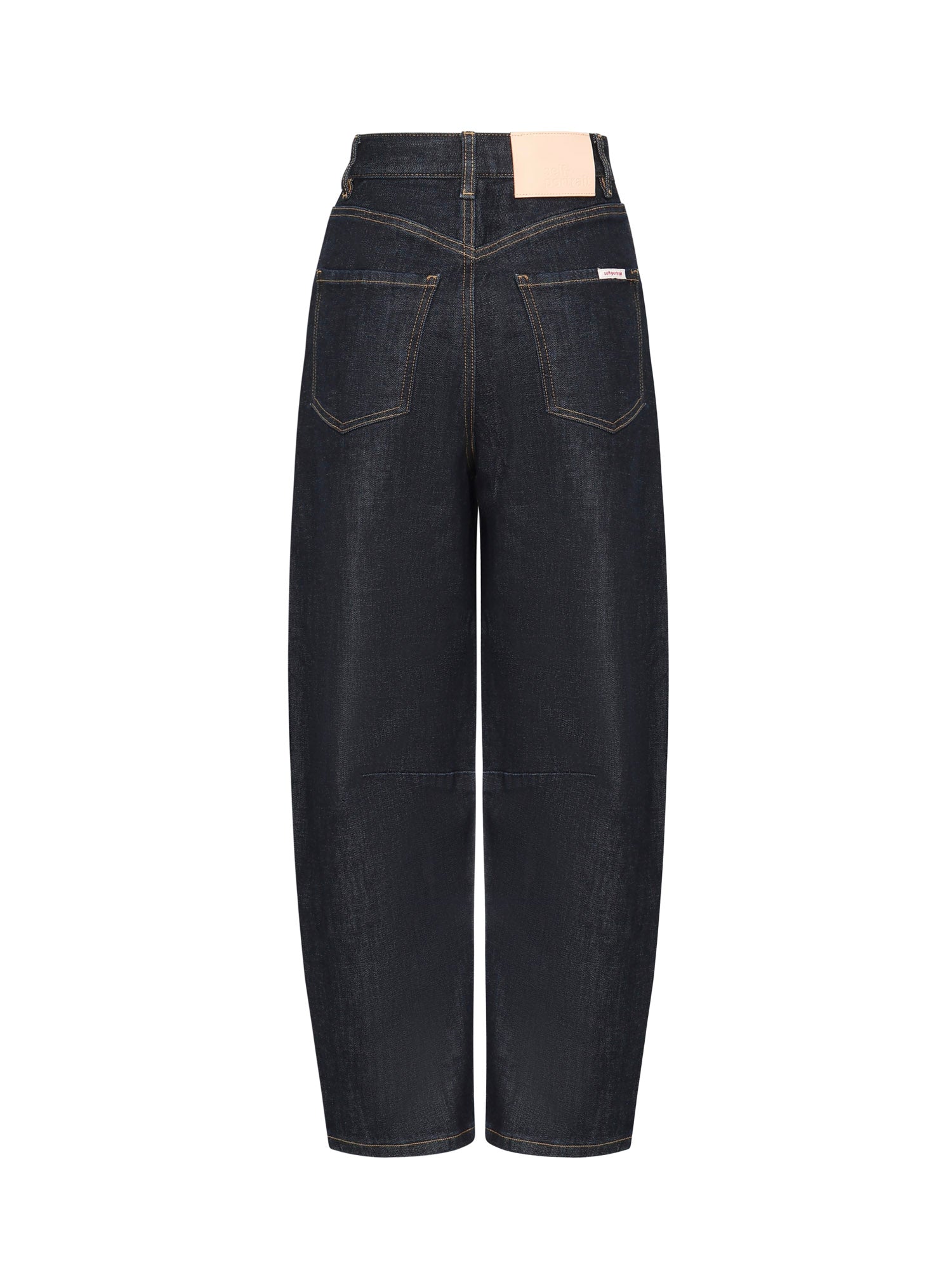 Jeans barrel in denim PF25827P BL SELF-PORTRAIT 