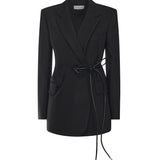 Blazer sartoriale con cintura 2522046031600 001 SPORTMAX 