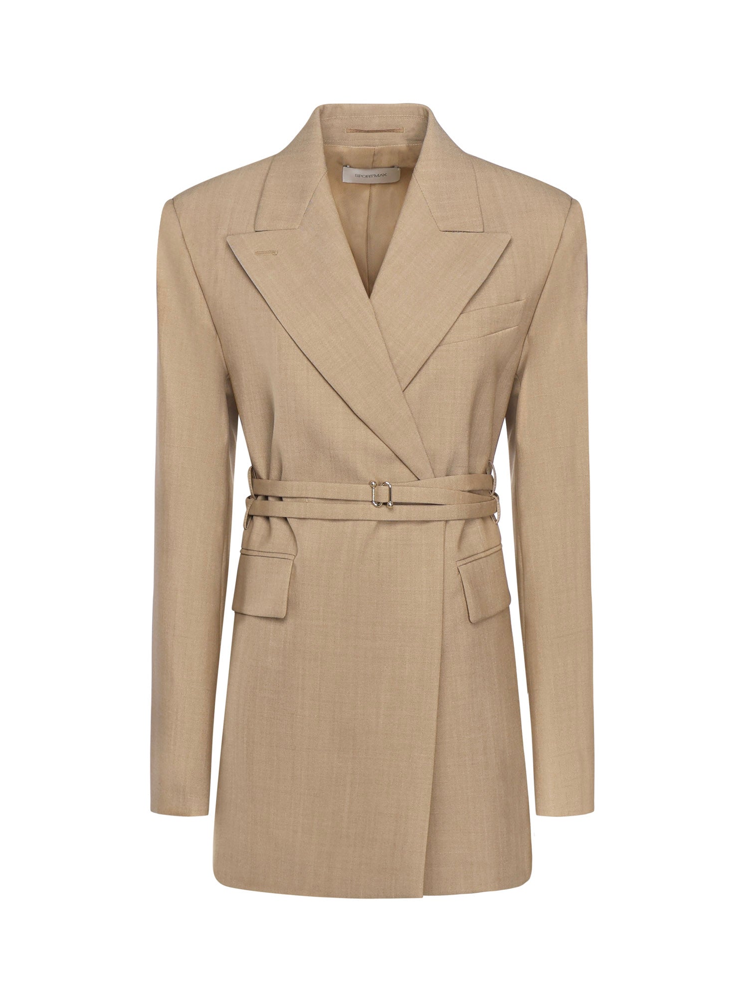 Blazer lungo doppiopetto in lana 2522046051600 001 SPORTMAX 