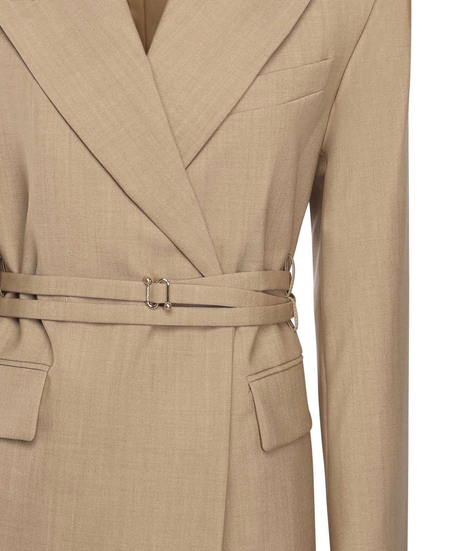 Blazer lungo doppiopetto in lana 2522046051600 001 SPORTMAX 