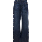 Jeans wide leg con bottoni<BR/> 2522186212600 007 SPORTMAX 