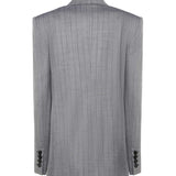Giacca monopetto con motivo gessato 650139 3GR6501202 STELLA McCARTNEY 