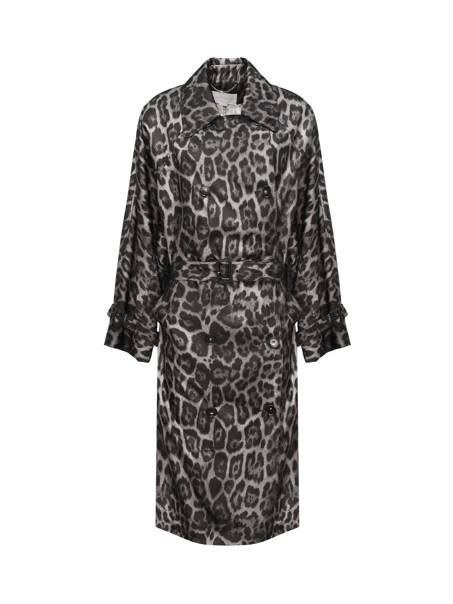 Trench con cintura e stampa leopardo 670055 3GS3101230 STELLA McCARTNEY 