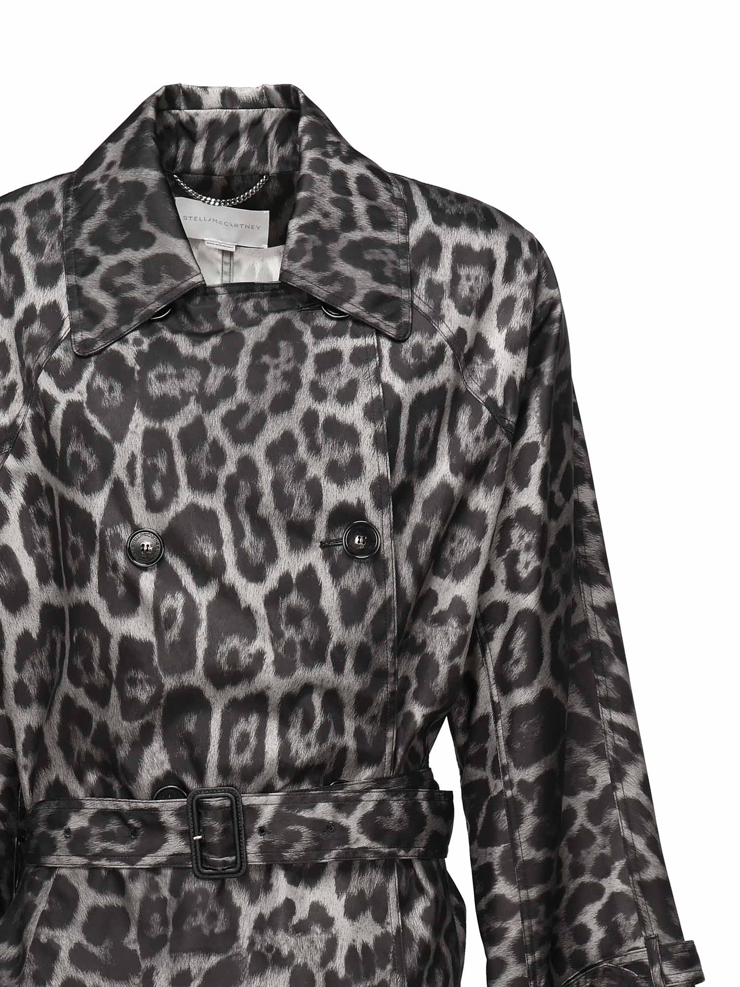Trench con cintura e stampa leopardo 670055 3GS3101230 STELLA McCARTNEY 