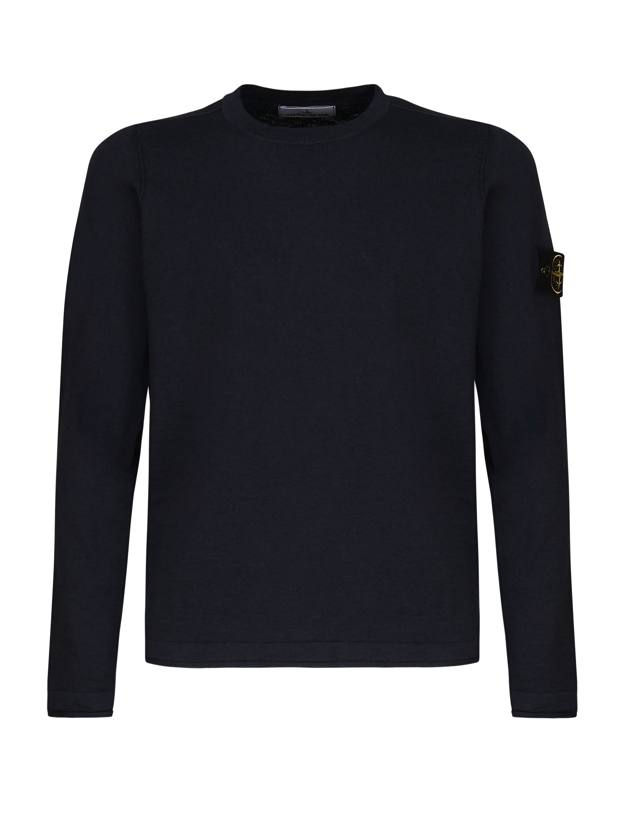 Maglione girocollo con piccoli risvolti K1S155100052 S00B0V0020 STONE ISLAND 