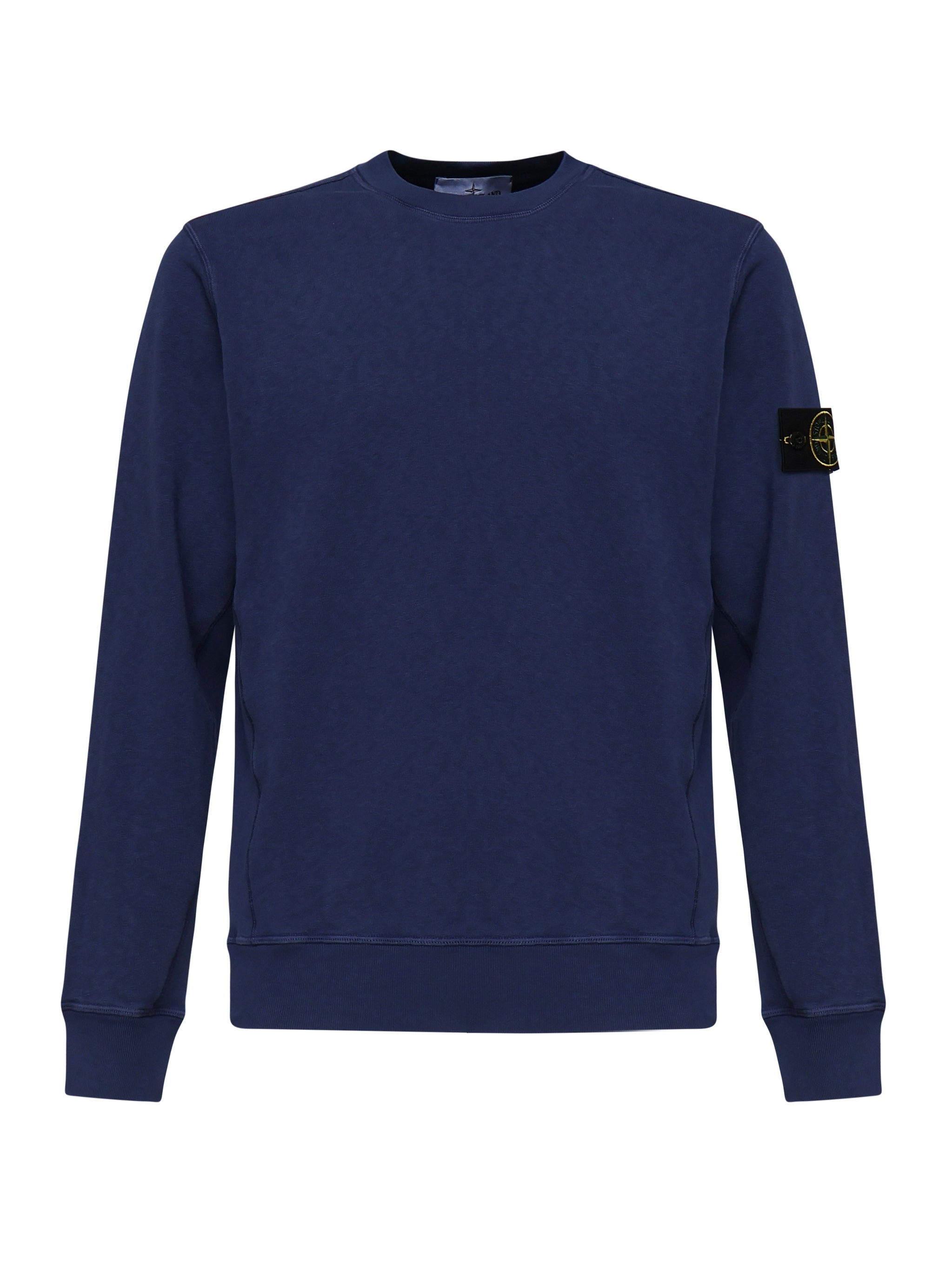 Felpa girocollo con effetto fiammato<BR/> K1S156100020 S0060V0128 STONE ISLAND 