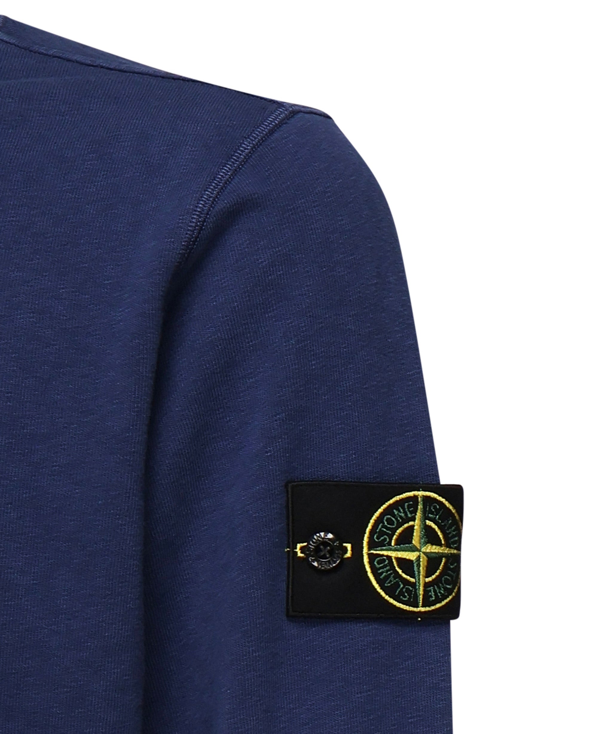 Felpa girocollo con effetto fiammato<BR/> K1S156100020 S0060V0128 STONE ISLAND 