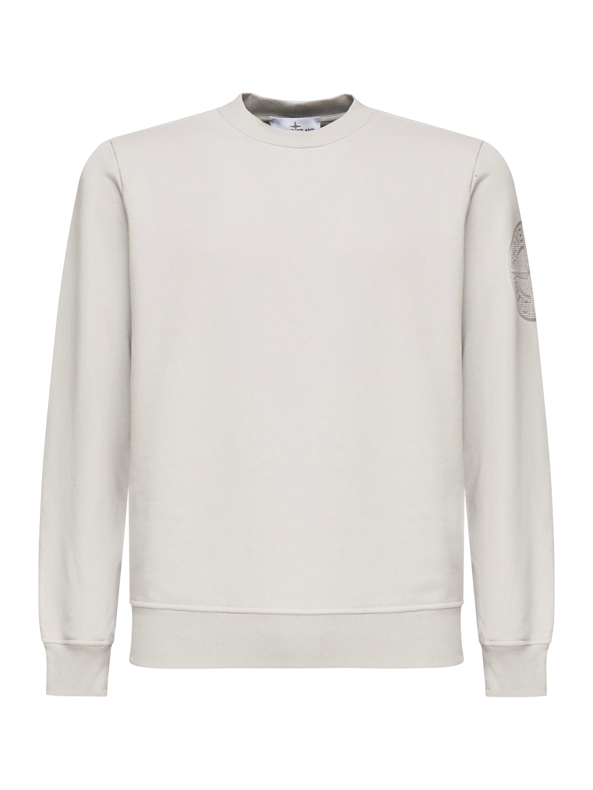 Felpa girocollo con ricamo Compass<BR/> K1S156100026 S0122V0061 STONE ISLAND 