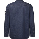Overshirt in denim con logo K2S151100008 S00J7VJ201 STONE ISLAND 