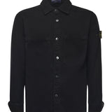 Overshirt in cotone biologico con logo K2S151200025 S0184V0129 STONE ISLAND 