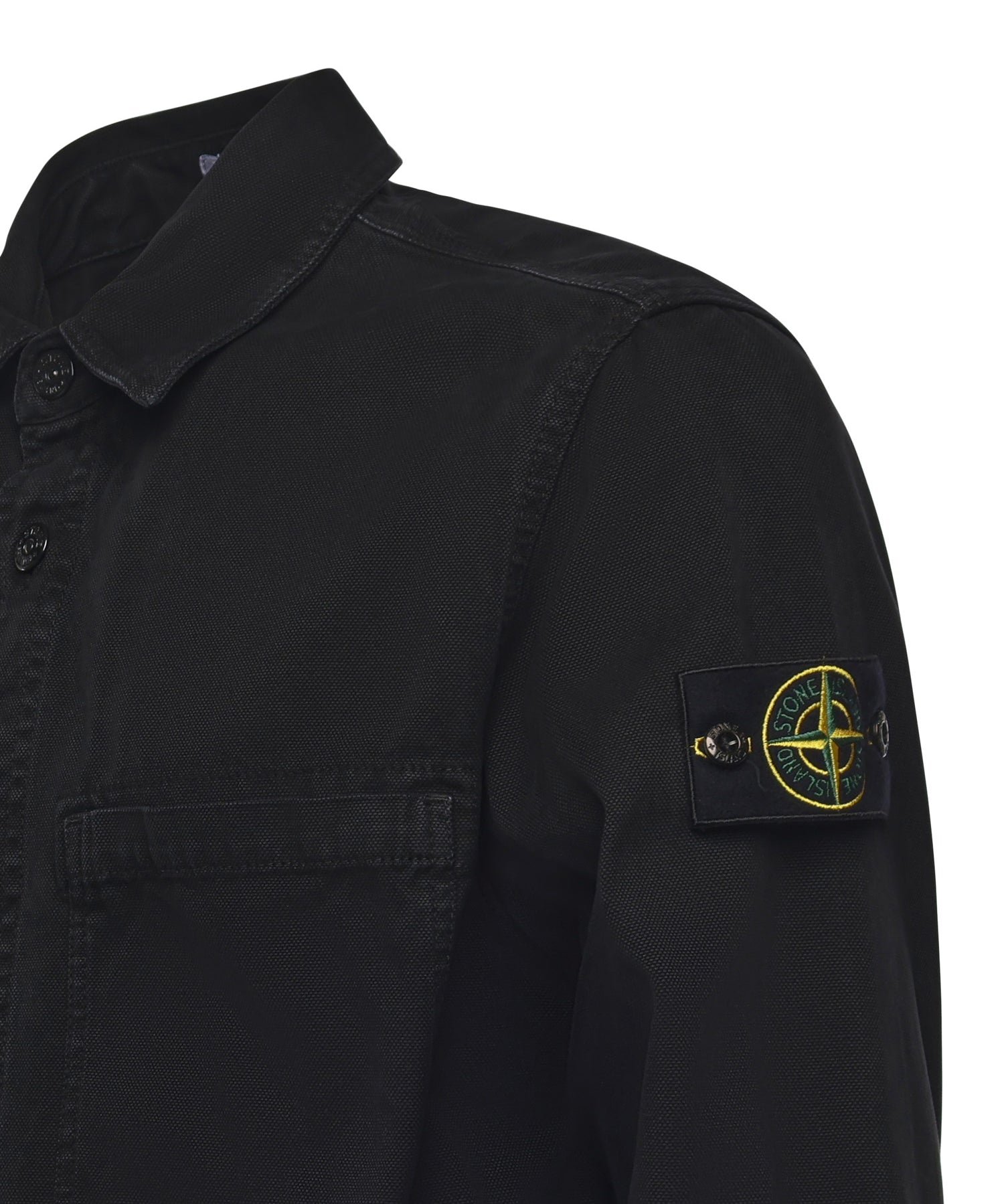 Overshirt in cotone biologico con logo K2S151200025 S0184V0129 STONE ISLAND 