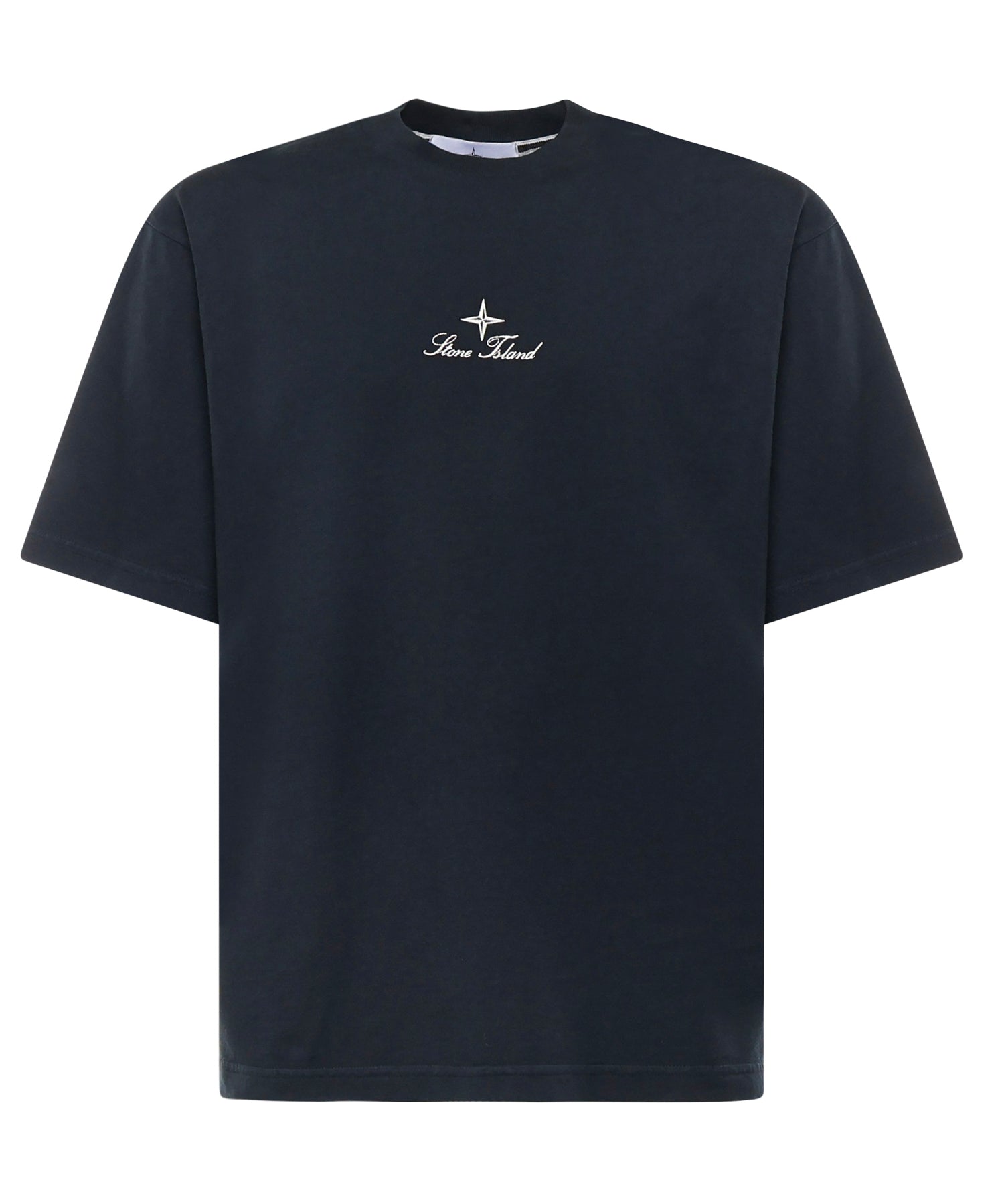 T-shirt con ricamo 'Multiaxial_Sashiko' K2S152100021 S0234V0020 STONE ISLAND 