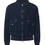 Bomber in velluto a costine con logo K2S154100123 S0J10V0021 STONE ISLAND 