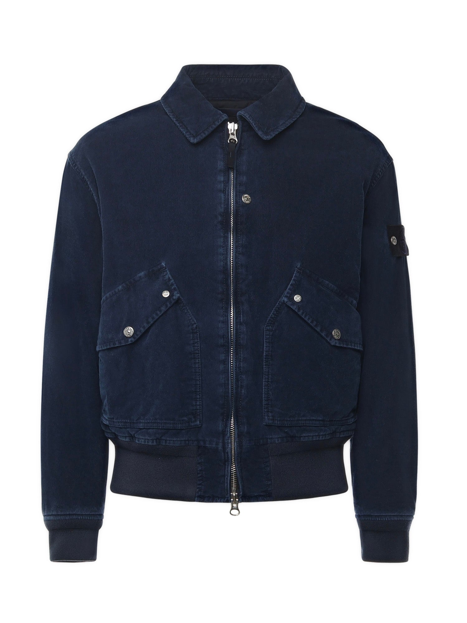 Bomber in velluto a costine con logo K2S154100123 S0J10V0021 STONE ISLAND 