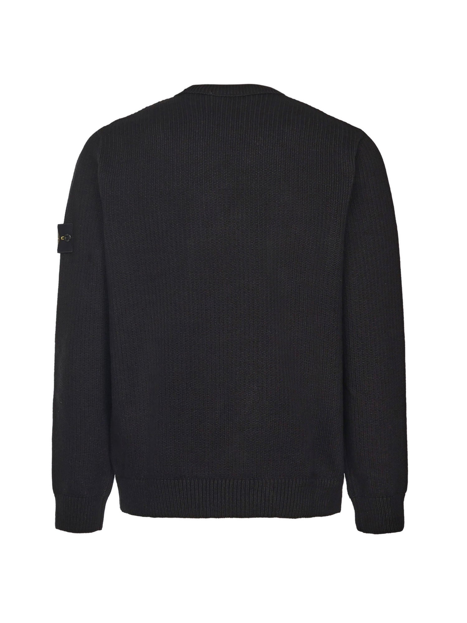 Maglione con bordi a costine K2S155100049 S00A2V0029 STONE ISLAND 