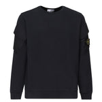 Felpa girocollo con tasche sulle maniche<BR/> K2S156100008 S0A20V0020 STONE ISLAND 