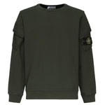 Felpa girocollo con tasche sulle maniche K2S156100008 S0A20V005E STONE ISLAND 