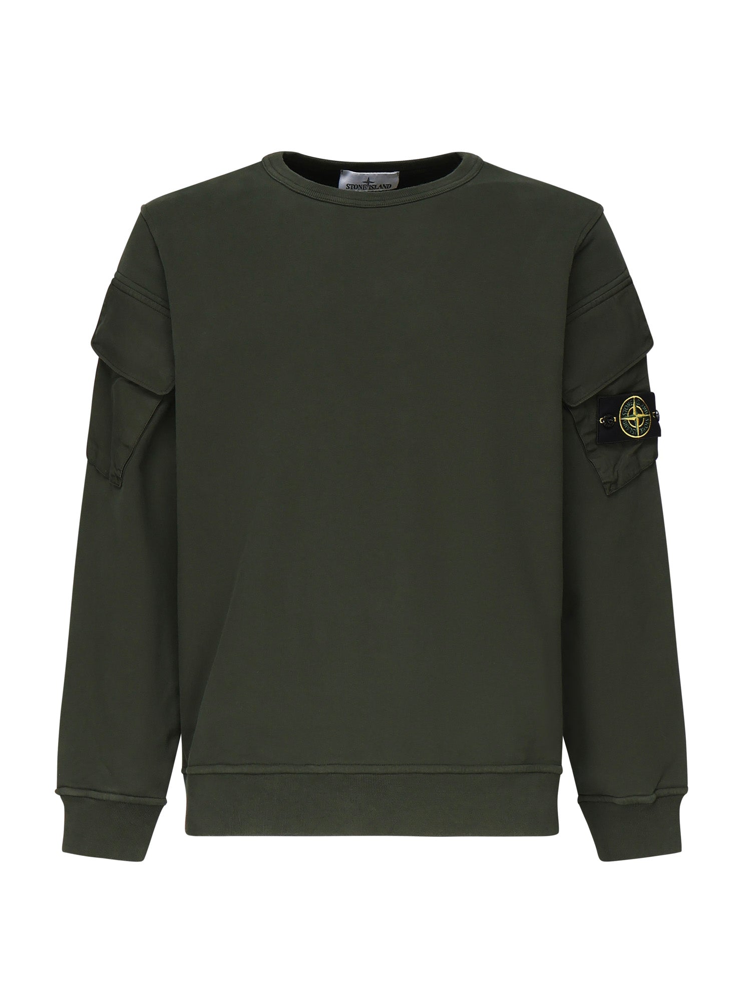 Felpa girocollo con tasche sulle maniche K2S156100008 S0A20V005E STONE ISLAND 