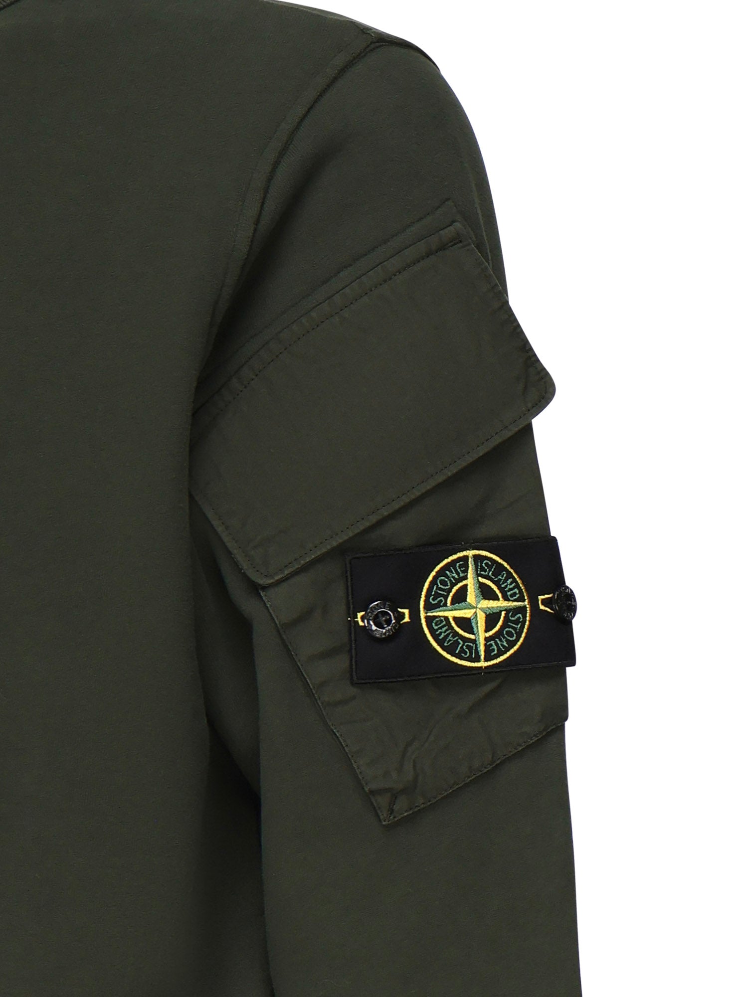 Felpa girocollo con tasche sulle maniche K2S156100008 S0A20V005E STONE ISLAND 