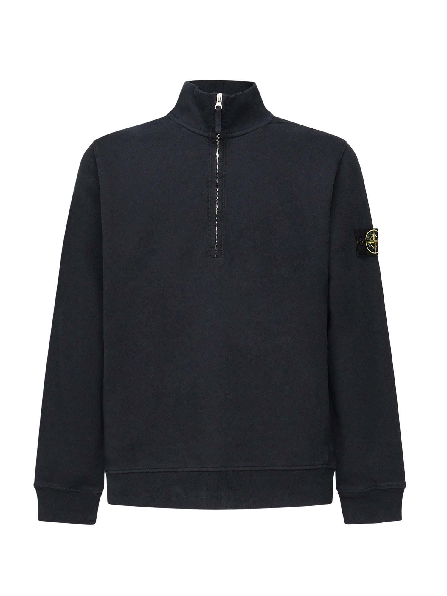Felpa con zip e intarsi a costine K2S156100068 S0A20V0020 STONE ISLAND 