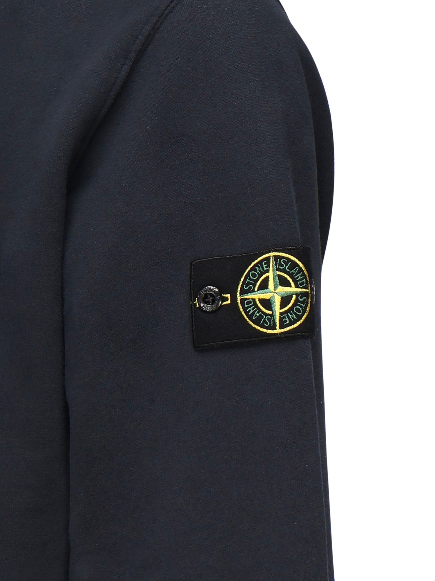 Felpa con zip e intarsi a costine K2S156100068 S0A20V0020 STONE ISLAND 