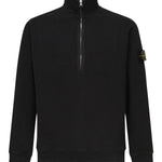 Felpa con zip e logo<BR/> K2S156100068 S0A20V0029 STONE ISLAND 