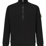 Felpa con zip e logo<BR/> K2S156100068 S0A20V0029 STONE ISLAND 
