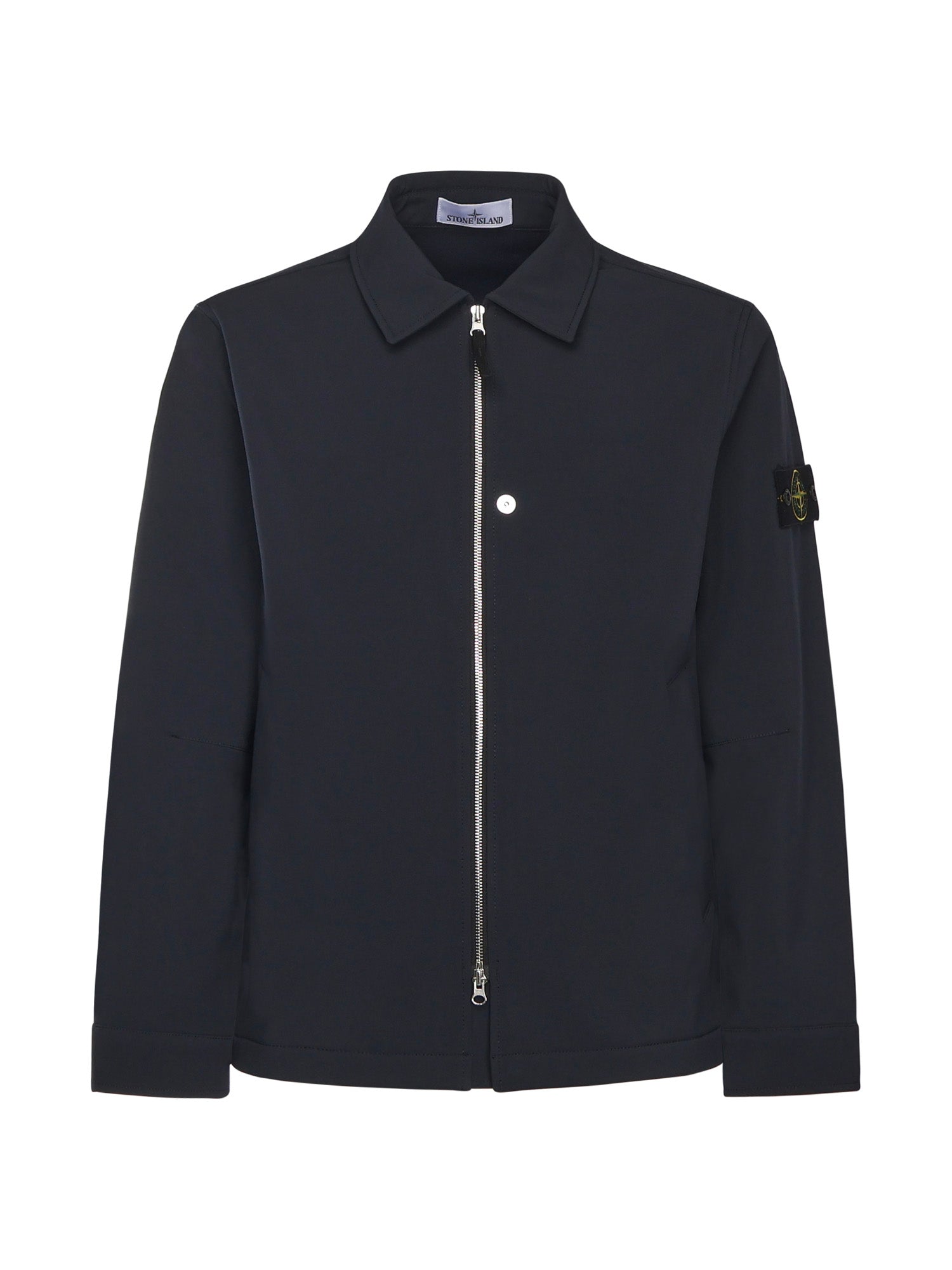 Shacket con zip e logo K2S15Q100003 S0B22V0020 STONE ISLAND 
