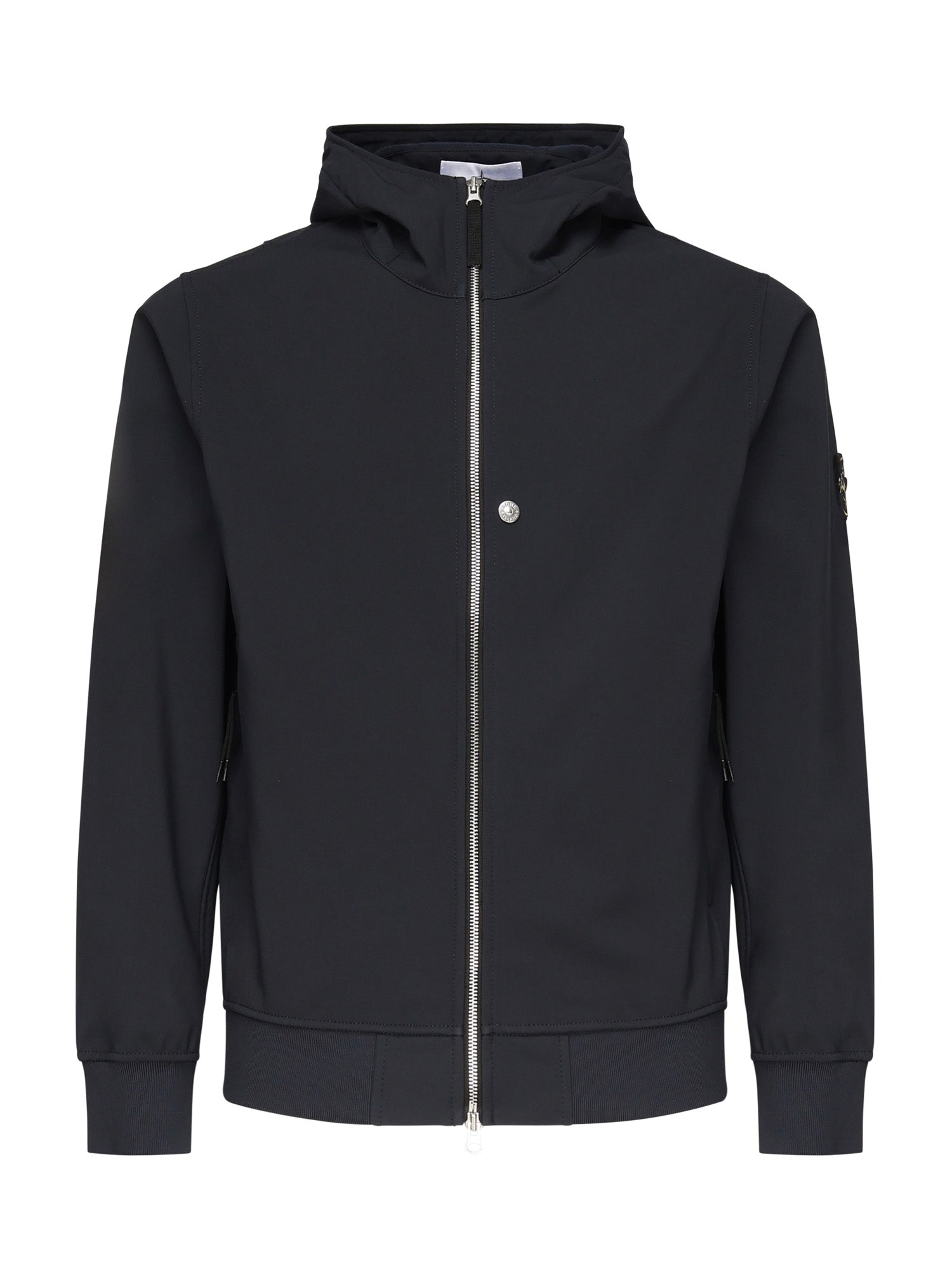Giacca con zip e logo<BR/> K2S15Q100004 S0B22V0020 STONE ISLAND 