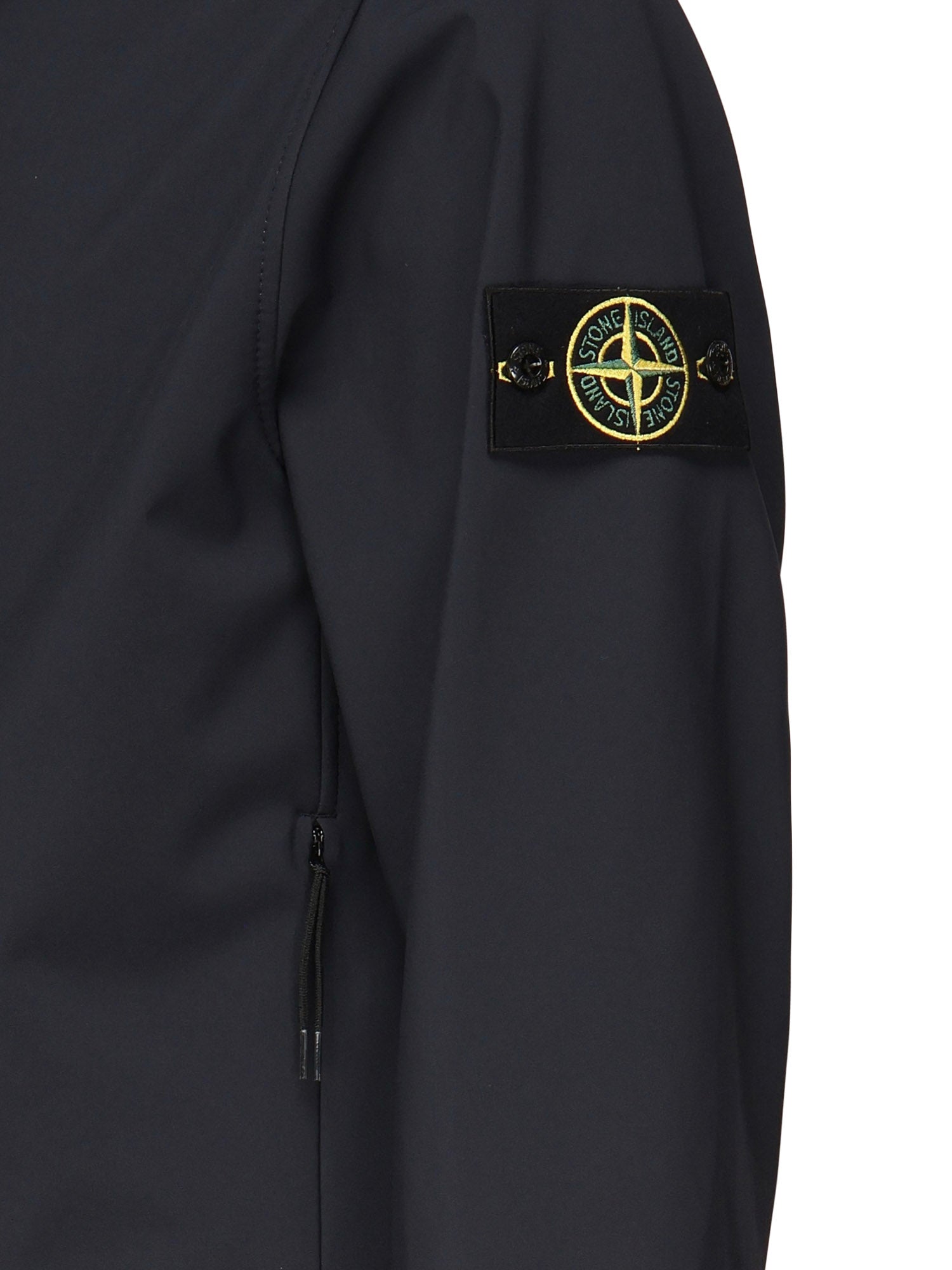 Giacca con zip e logo<BR/> K2S15Q100004 S0B22V0020 STONE ISLAND 