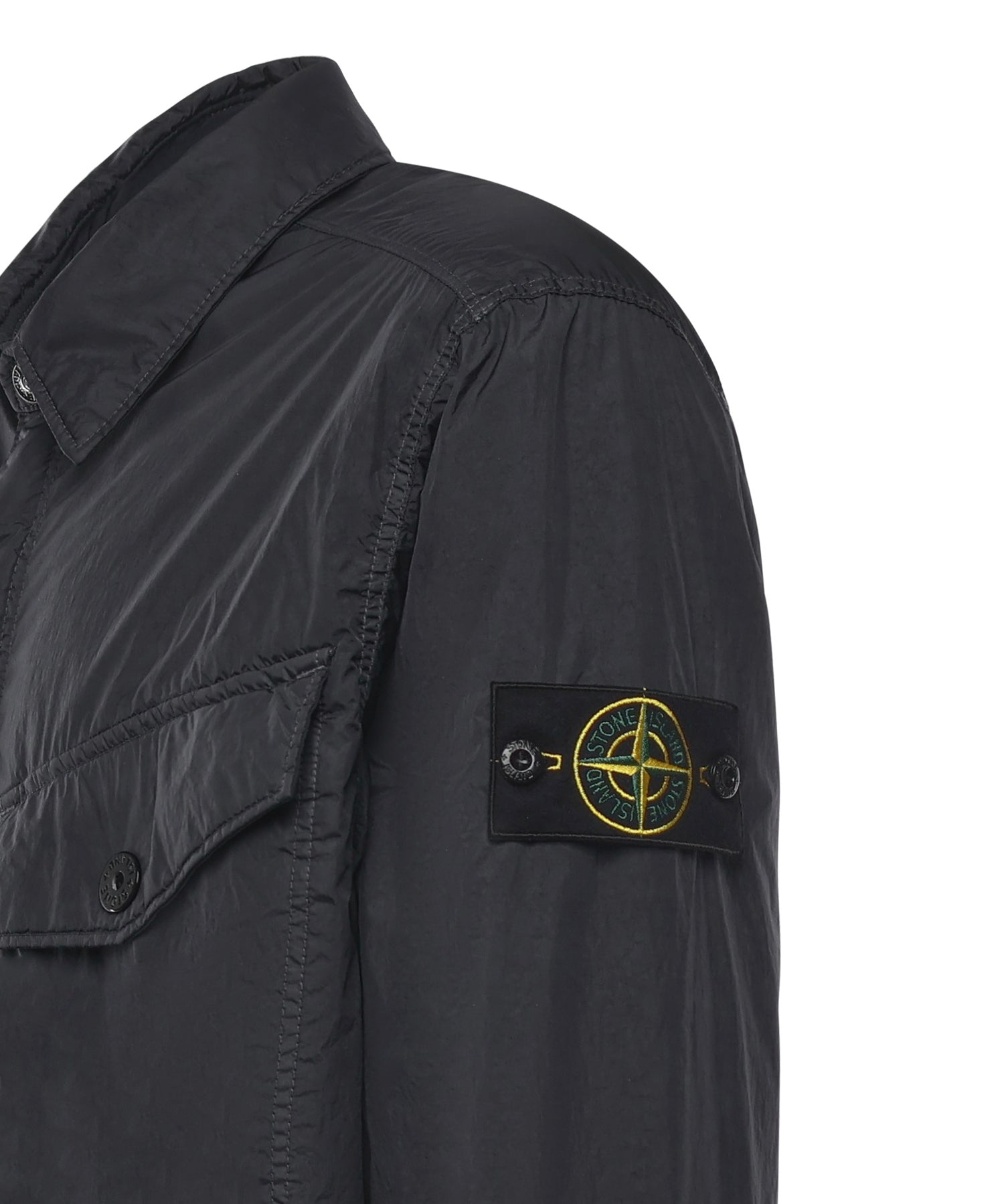Overshirt in nylon con logo K2S15Q100006 S0A23V0020 STONE ISLAND 