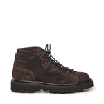 Stivaletti stringati in pelle 78010 DARK BROWN STURLINI 