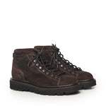 Stivaletti stringati in pelle 78010 DARK BROWN STURLINI 