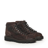 Stivaletti stringati in pelle 78010 DARK BROWN STURLINI 