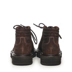 Stivaletti stringati in pelle 78010 DARK BROWN STURLINI 