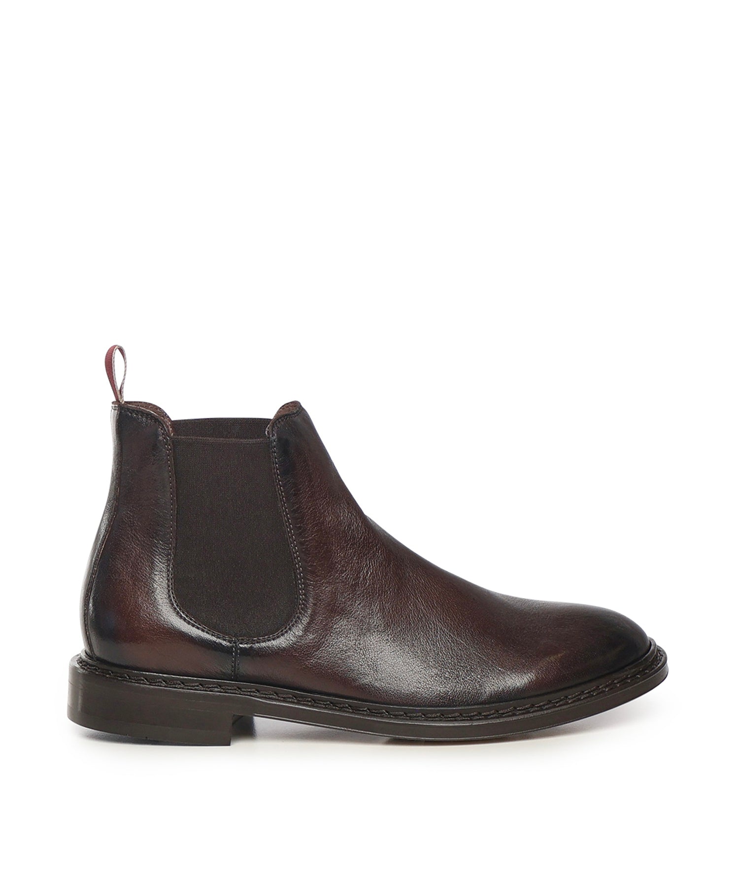 Stivaletto Chelsea in pelle U1200 CHOCOLAT STURLINI 