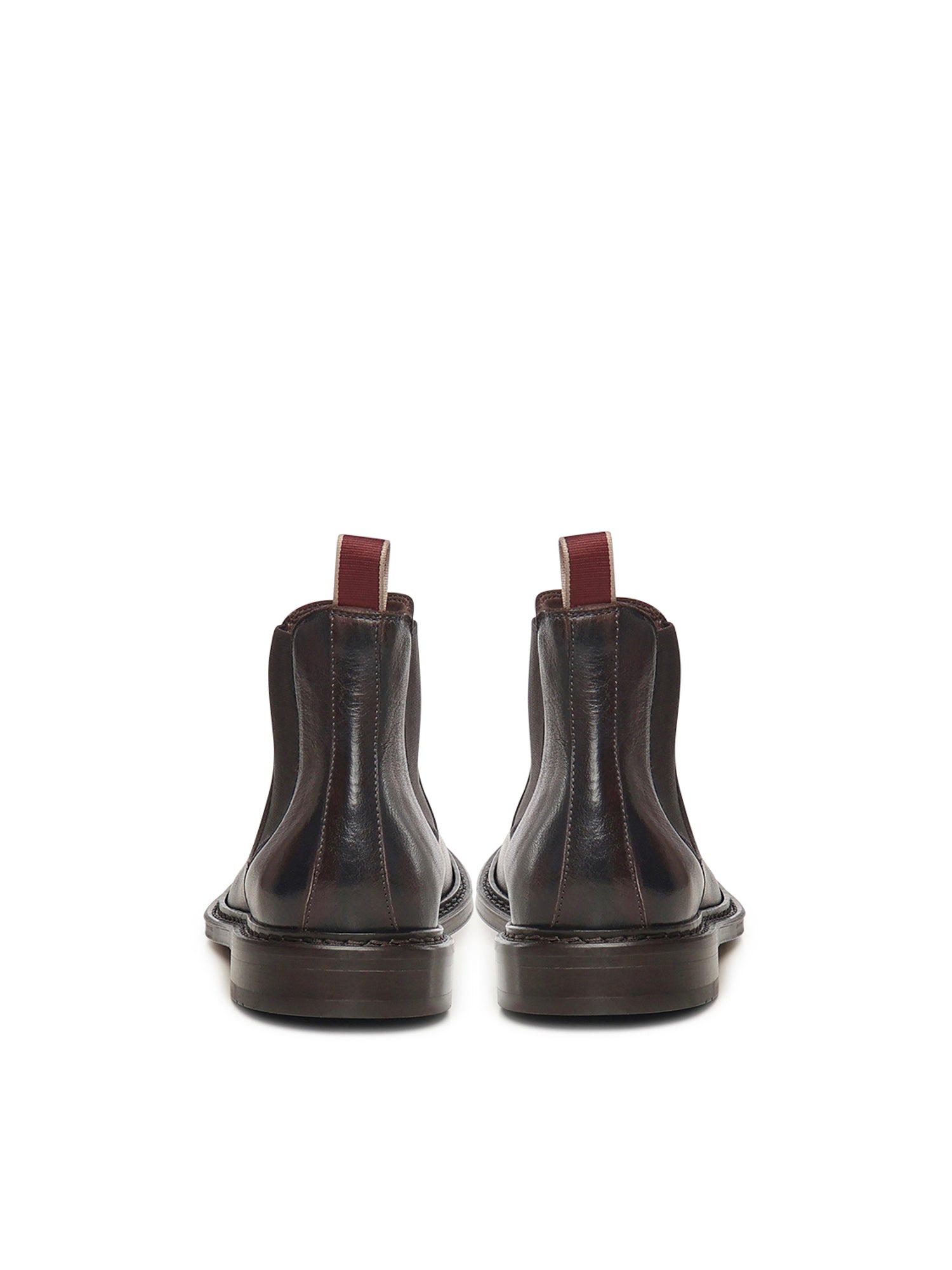 Stivaletto Chelsea in pelle U1200 CHOCOLAT STURLINI 