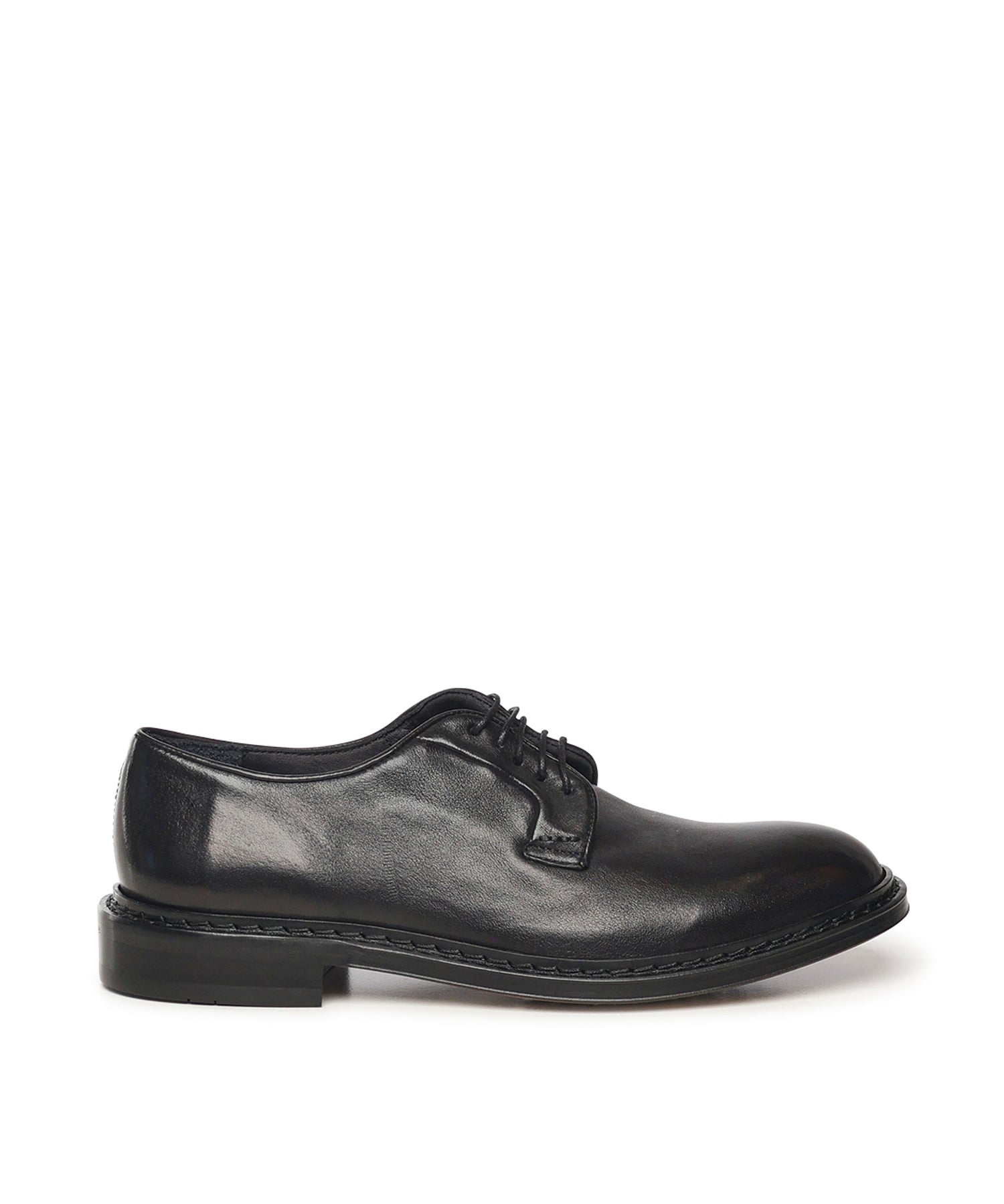 Scarpe stringate in pelle U1201 BLACK STURLINI 