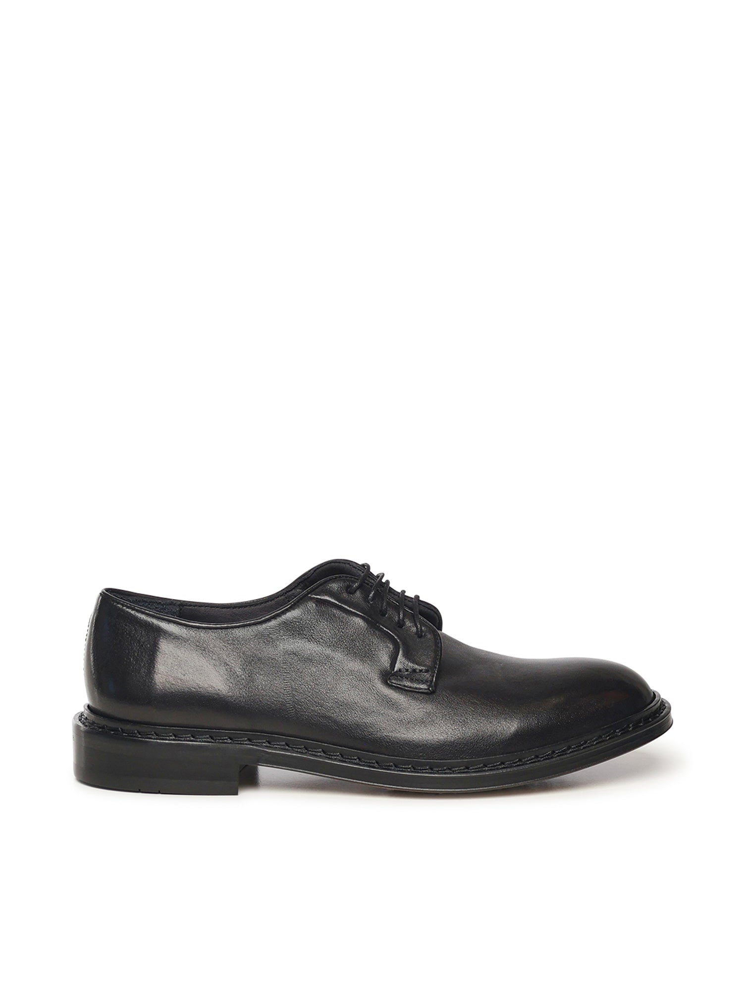 Scarpe stringate in pelle U1201 BLACK STURLINI 