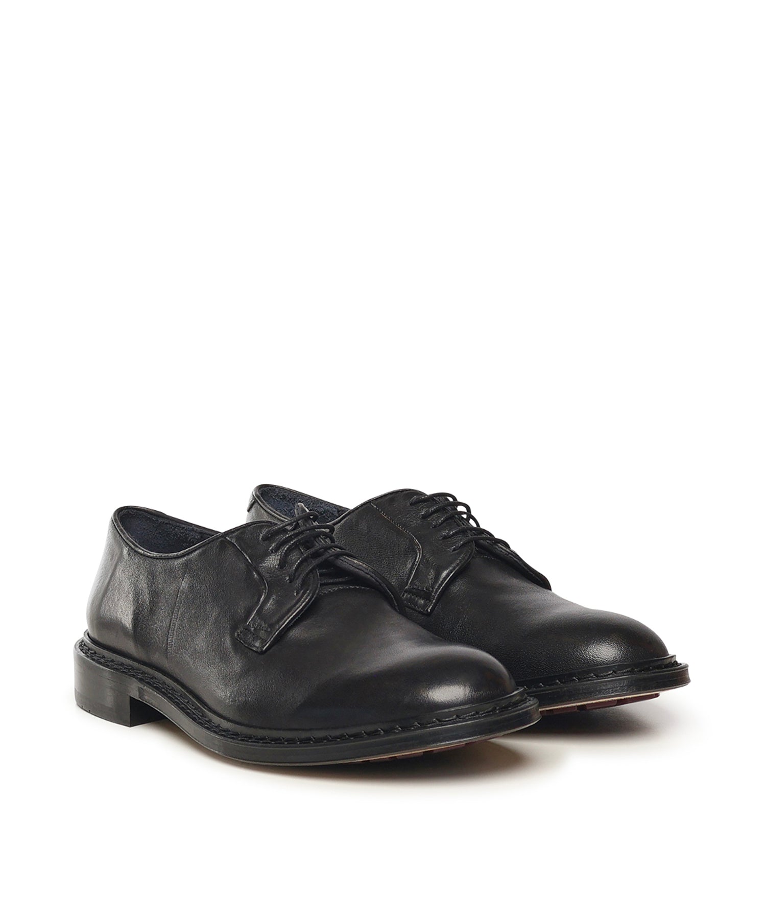 Scarpe stringate in pelle U1201 BLACK STURLINI 