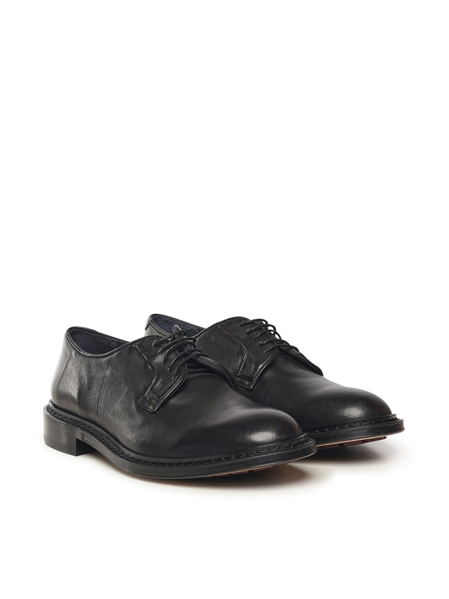 Scarpe stringate in pelle U1201 BLACK STURLINI 