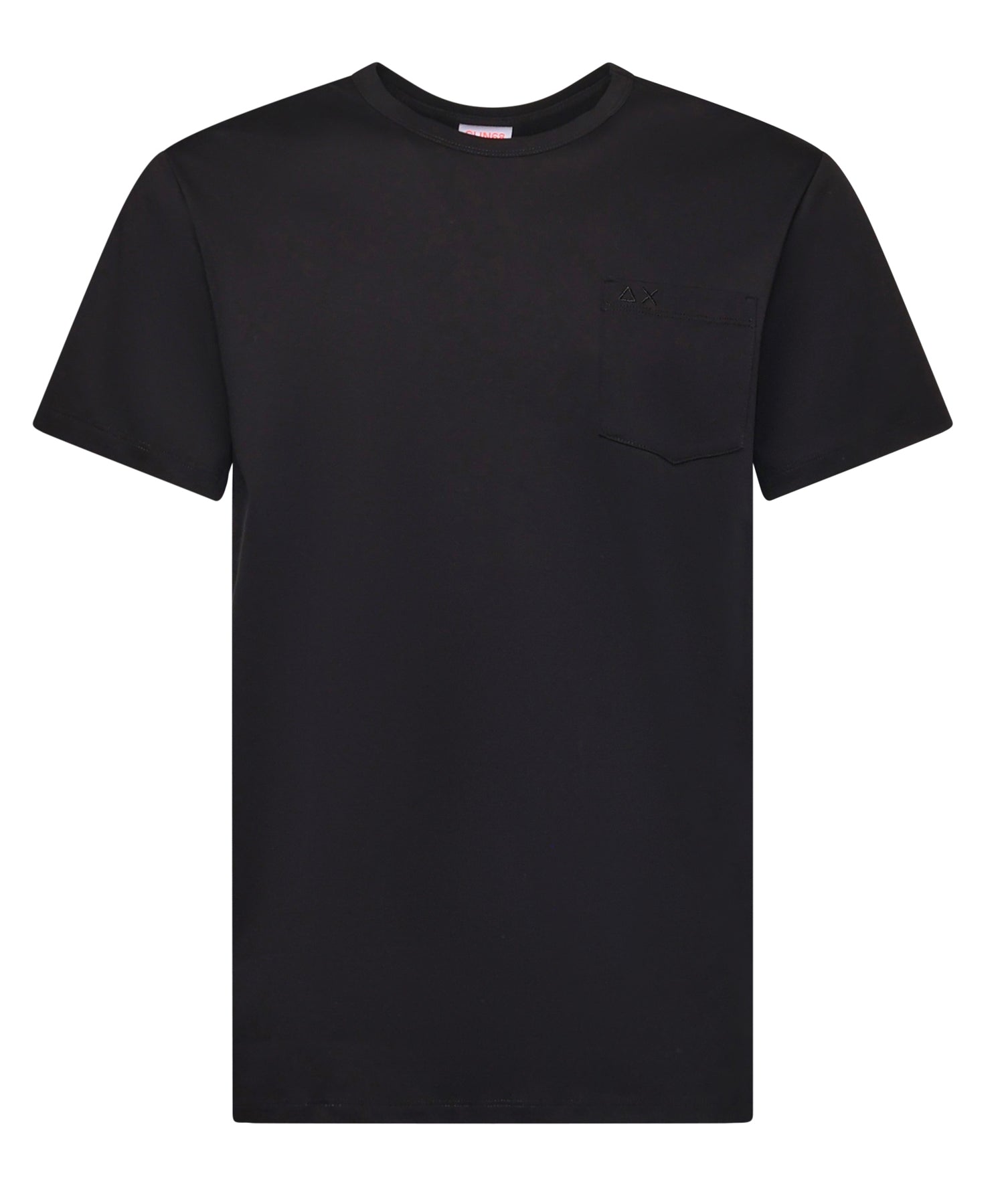 T-shirt in jersey di cotone con taschino T45101 11 SUN 68 