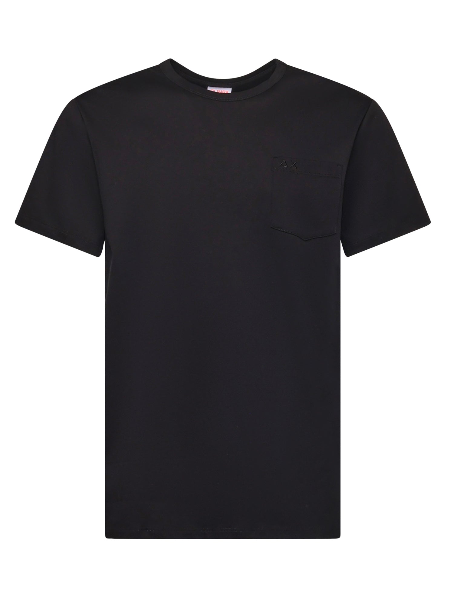 T-shirt in jersey di cotone con taschino T45101 11 SUN 68 
