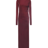 Abito lungo Sophie T180129A TJV045ROUGE NOIR THE ANDAMANE 