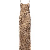 Abito lungo Ninfea T180131A TNP255ANIMALIER THE ANDAMANE 